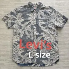 Levi’sリーバイス 半袖シャツ L ボタニカル リーフ柄 綿100 アロハ風のサムネイル