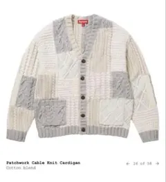 supreme パッチワークカーディガン 楽天市場】FW23 Supreme Patchwork Cable Knit Cardigan シュプリーム