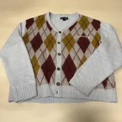 アーガイル カーディガン