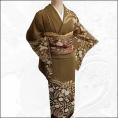 ❰6600❱ フルセット　訪問着　辻が花　絞り　翠山工房　落款　袋帯　入学式のサムネイル