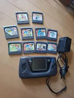 ジャンク品　　GAME GEAR ゲームギア本体 + ソフト10本