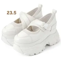 GRL 厚底メッシュベルトスニーカー　【ci483】 23.5cm