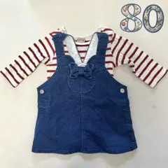 プティマイン　ディズニー　ミニー　耳付きジャンスカセット