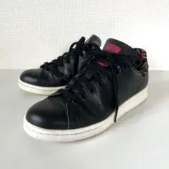 adidas アディダス スタンスミス 花柄 レザー 黒 23.5