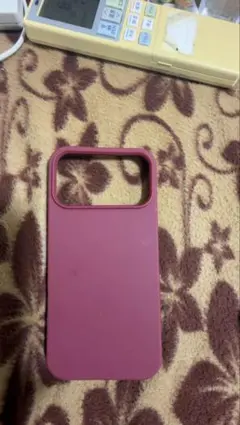 iPhone 17 pro max用ケース ワインレッド シンプル