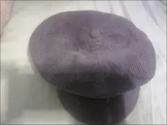 パープル コーデュロイ キャスケット