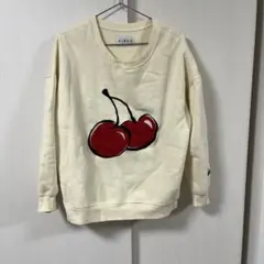 KIRSH チェリー スウェット トレーナー アイボリー
