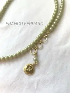 FRANCO FERRARO ライトグリーンパール調 ネックレスのサムネイル