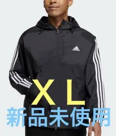【新品 XＬ】アディダスルーズフィット ウーブンジャケット フーディ パーカー