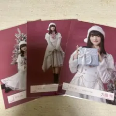 櫻坂46 生写真 2025年 サンタ衣装 大園玲 チュウ ヒキ 座り