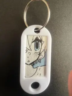 オリジナル　手描きイラスト　原画　コピック　一点物　キーホルダー