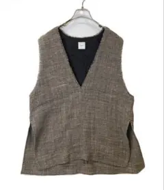 スピックアンドスパン リネンブレンドツイードベスト今期新品未使用 リネンブレンドツイードベスト（ベスト）｜Spick & Span