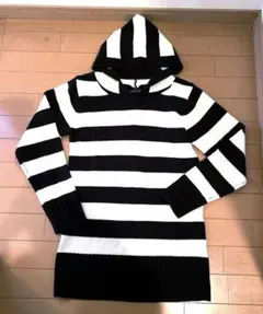 【RAIE PADOU】ストライプ 長袖ニットセーター