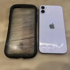 値下げ iPhone11 パープル 64GB 画面割れあり iFaceセット