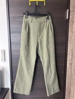 ジーナシス　フレアパンツ フリーサイズ　ハイウエストJEANASIS