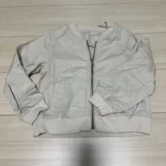 ライトグレー ジッパー付きジャケット