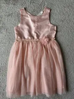 H&M ピンク フラワー装飾 ドレス