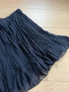 ブラック シフォンミニスカートのサムネイル
