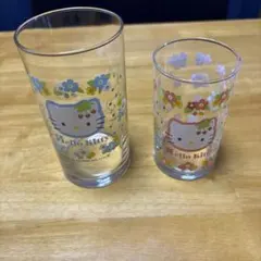 超レア　平成レトロ　サンリオ　ハローキティ＆ディアダニエル ペアグラス　2006 ☆平成レトロ☆キティ×ディアダニエル ペアグラス 2006年製 - メルカリ