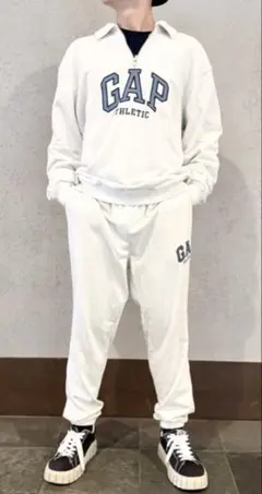 GAPヴィンテージソフト ポロスウェットシャツ＆ジョガーパンツセット