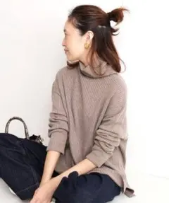 SLOBE IENA スローブイエナ タートルネック ニット リブニット