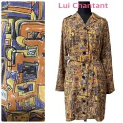 【SALE】Lui Chantant●総柄ワンピース●ロボット総柄●日本製●美品のサムネイル