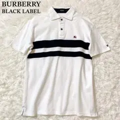 BURBERRY バーバリーブラックレーベル　ポロシャツ　半袖　ロゴ