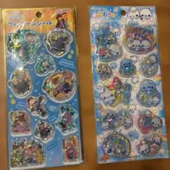 ズートピアウォーターinシール、あわわちゃんスパンコールパーティ　2枚
