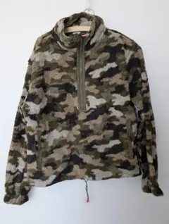 迷彩フリースジャケット M　キッズ　古着 オシャレ　冬　おしゃれ　ヴィンテージ