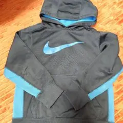 Nike フード付きパーカー ネイビー/青水色