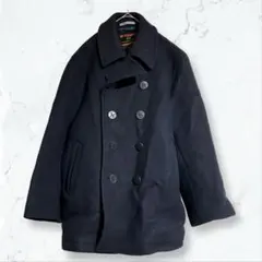 a3001 マックレガー Pコート メンズ L ネイビー 厚手 ダブル 秋冬