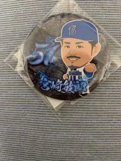 ベイスターズ　まぜがちゃ　漢祭宮崎選手缶バッジ