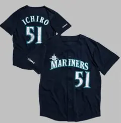 シアトルマリナーズ イチロー 引退年 ビジターユニフォーム サイズ44 MLB（メジャーリーグ）マリナーズ イチロー 公式ユニフォームが