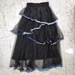 FURFUR ロングスカート フレアスカート ブラックのサムネイル