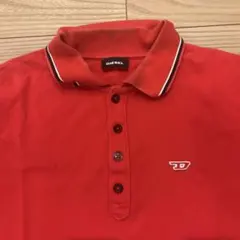 希少品　DIESEL 赤　ポロシャツのサムネイル