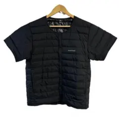 【美品】 モンベル800FP収納袋付 スペリオダウン ラウンドネックT XL