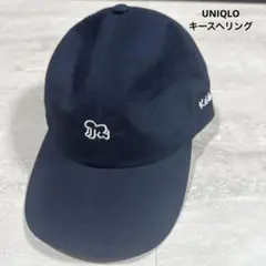 UNIQLO キース・ヘリング　UVカットキャップ 帽子 ネイビー