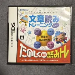 文章読みトレーニング　Nintendo DS