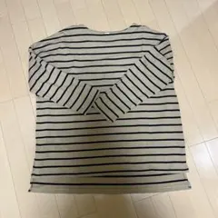 GAP 七分袖カットソー M ベージュ　ボーダーのサムネイル