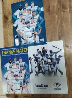 日ハムクリアファイル3枚セット