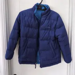 L.L.Bean リバーシブルダウンコート ネイビー/ブルー