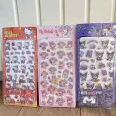 【サンリオ】3Dステッカー ドロップシール【3枚セット】