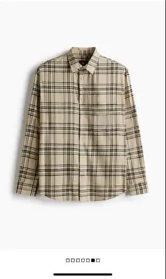 未使用 H&M リラックスフィットシャツ S ベージュ