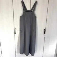 for/c カーゴポケット付き 裾ドロスト撥水ナイロンジャンスカMサイズ