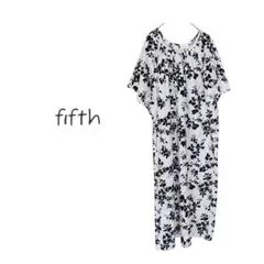 【fifth】花柄 ロングワンピース 半袖 花柄 カジュアル ゆったり 新品