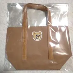 オールドテディ ワッペントートバッグ ベージュ 小