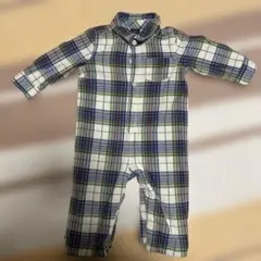 babyGap チェック柄ロンパース 12-18ヶ月