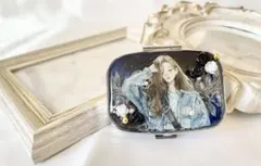 【SC- 1】 大人っぽいコンパクトな小物ケース入れ(青紫)