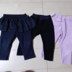 ユニクロベビーパンツ３点セット80cm