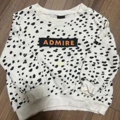 95 manina ドット柄 ダルメシアン柄　トレーナー